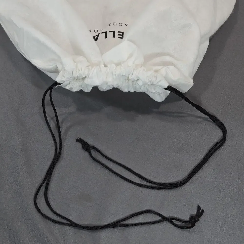 Daniella Lehavi Drawstring Dust Bag White Non Woven Storage Pouch 16x18